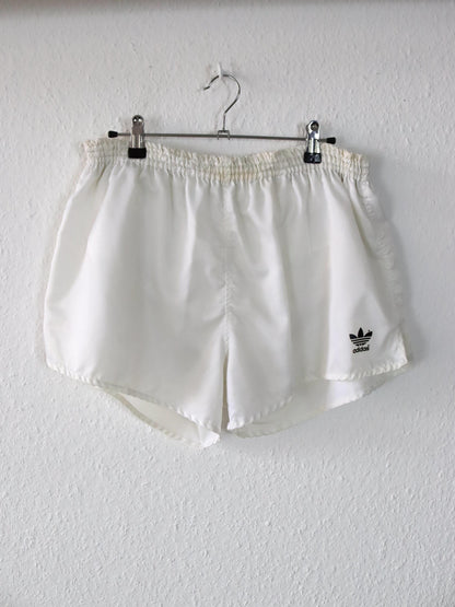 Vintage 80er 90er ADIDAS Shorts Laufshorts weiß Made in Yugoslavia D7 L