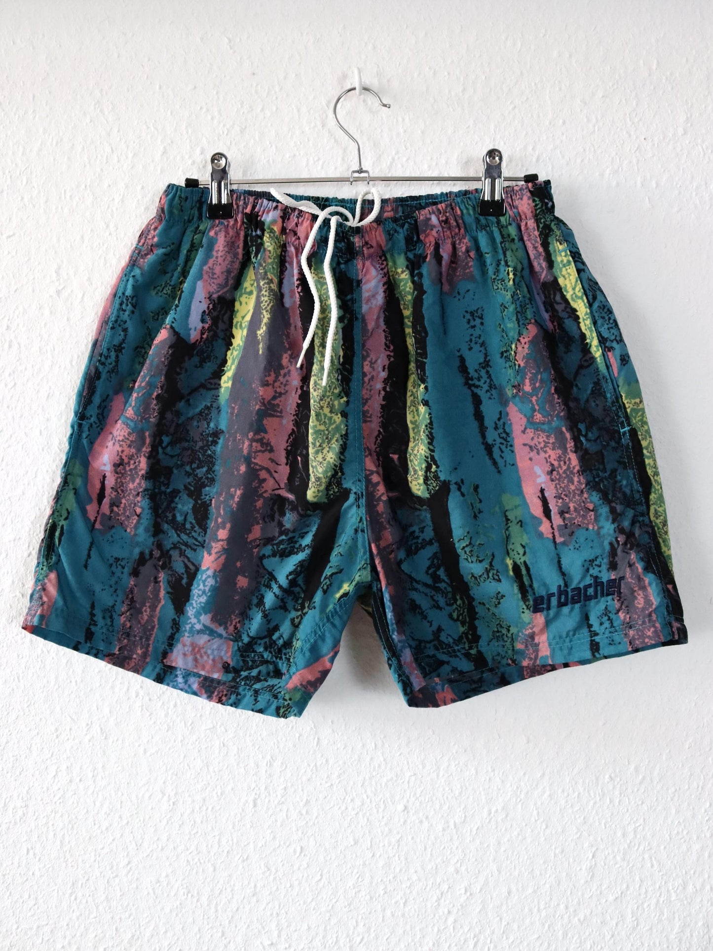 Vintage 80s 90s ERBACHER shorts short pants crazy pattern M