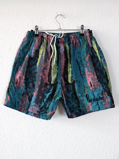 Vintage 80s 90s ERBACHER shorts short pants crazy pattern M