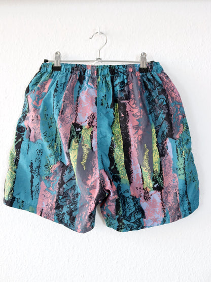 Vintage 80s 90s ERBACHER shorts short pants crazy pattern M