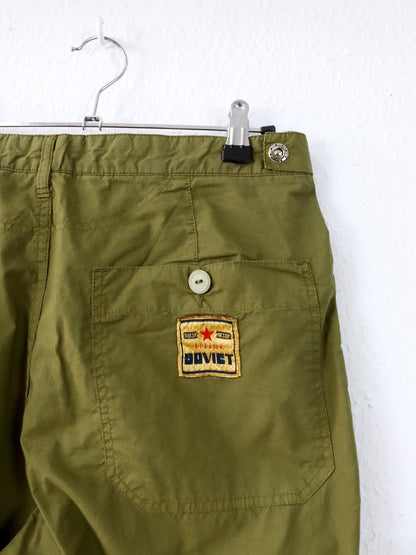 Vintage 80s 90s SOVIET Pants Baggy Pants khaki W34