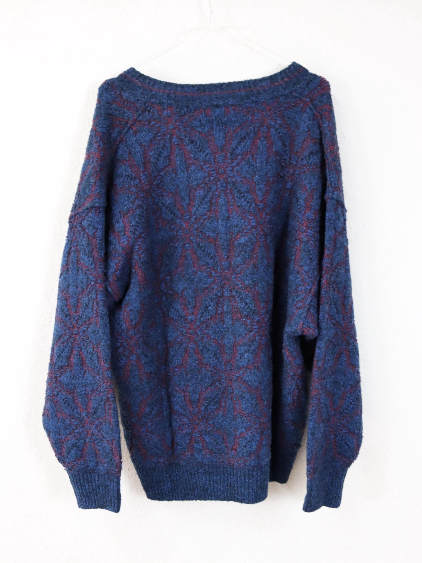 Vintage 80er 90er RUBY Wollpullover Pullover wolle V-Ausschnitt L