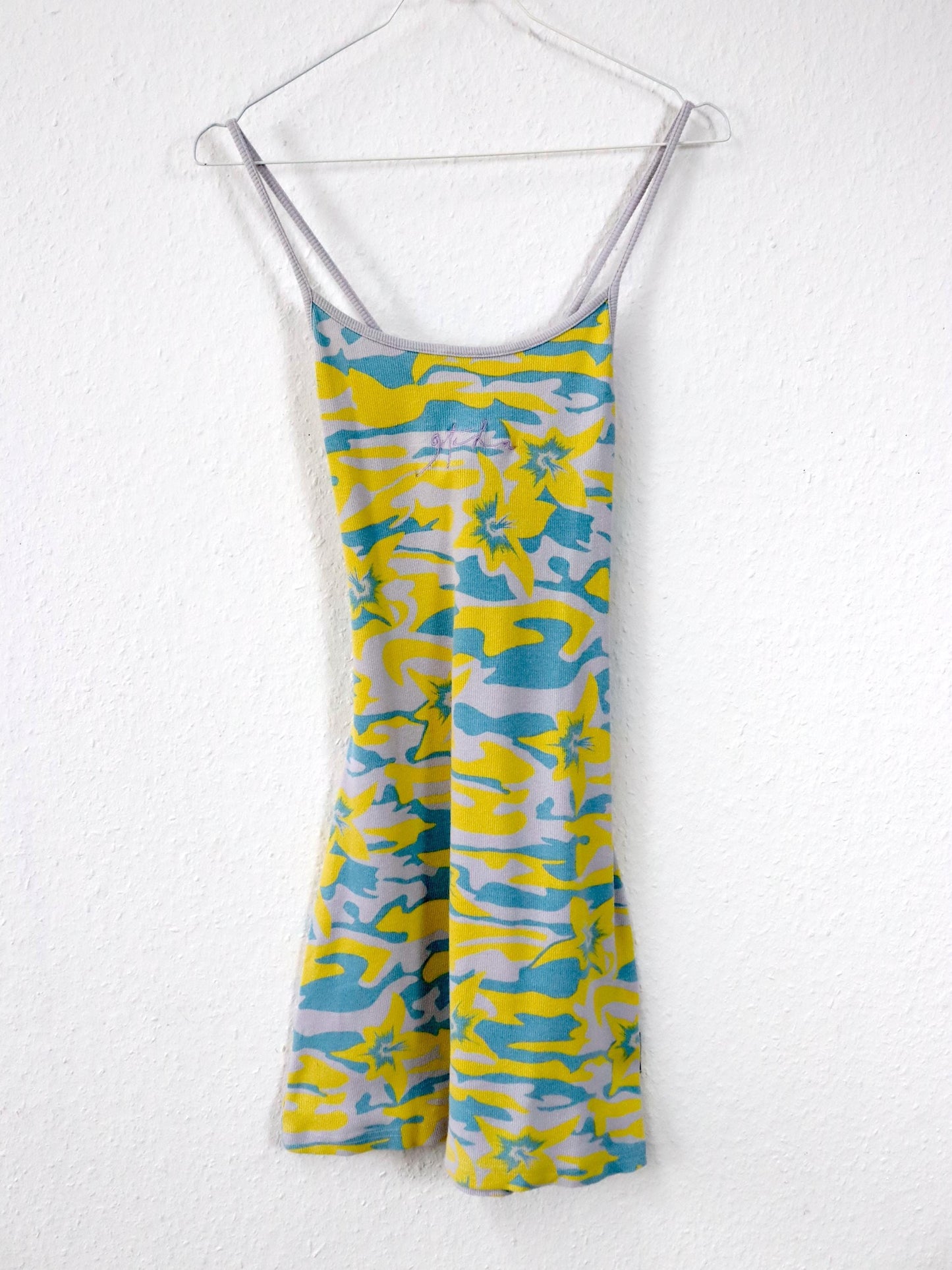Vintage 80s 90s Y2k GOTCHA mini dress summer dress crazy pattern M