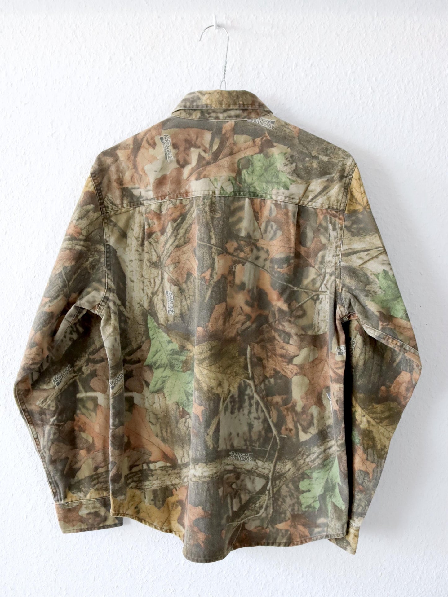 Vintage 80er 90er ADAVANTAGE Realtree Camouflage Flanellhemd langarm S