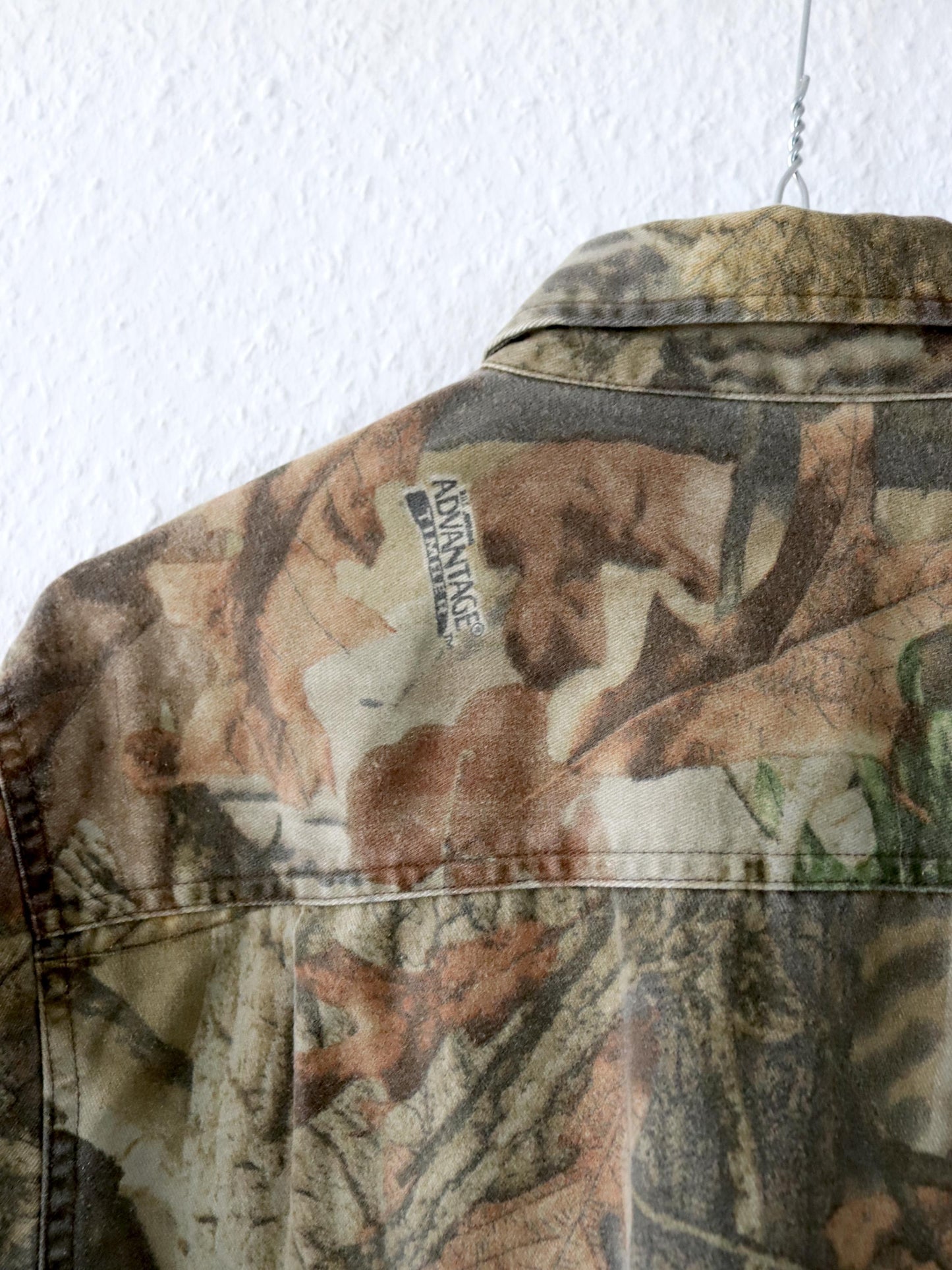 Vintage 80er 90er ADAVANTAGE Realtree Camouflage Flanellhemd langarm S