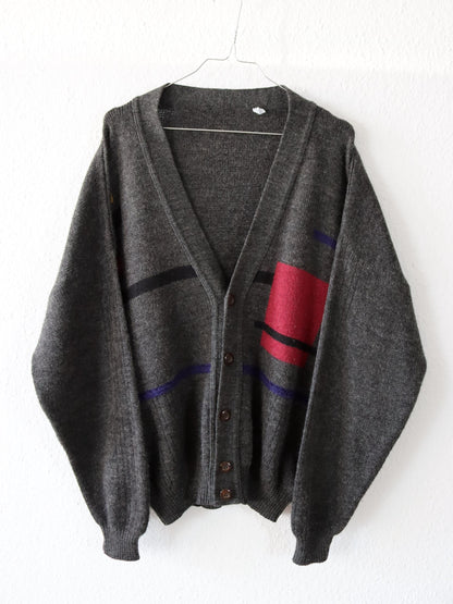 Vintage 80er 90er Wollcardigan Cardigan Strickjacke Wolle 46 S