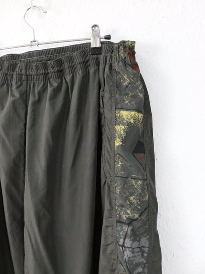 Vintage 80s 90s jogging pants tracksuit pants double layer crazy pattern baggy XL