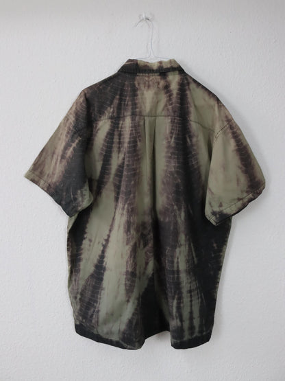 Vintage 80s 90s STANLEY shirt short sleeve batik XL