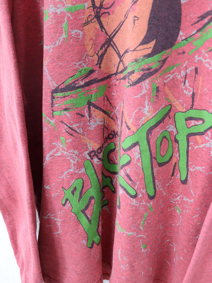 Vintage 80s 90s REEBOK BLACKTOP sweatshirt pullover print red M