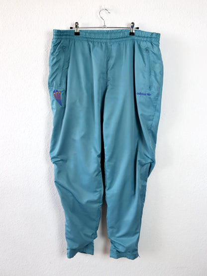 Vintage 80er 90er ADIDAS Trainingshose doppellagig blau 54 XL