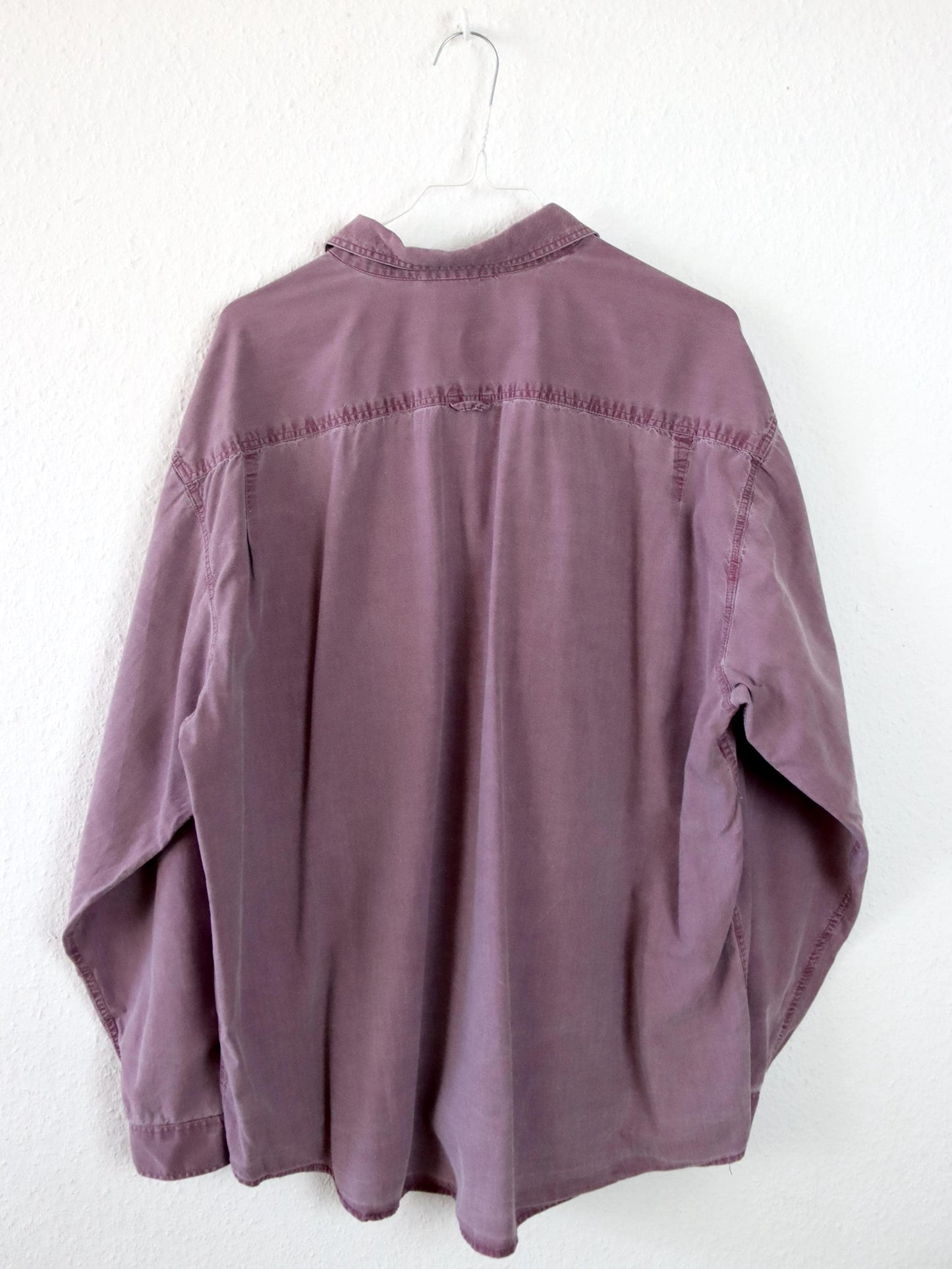 Vintage 80er 90er Hemd langarm flieder XL