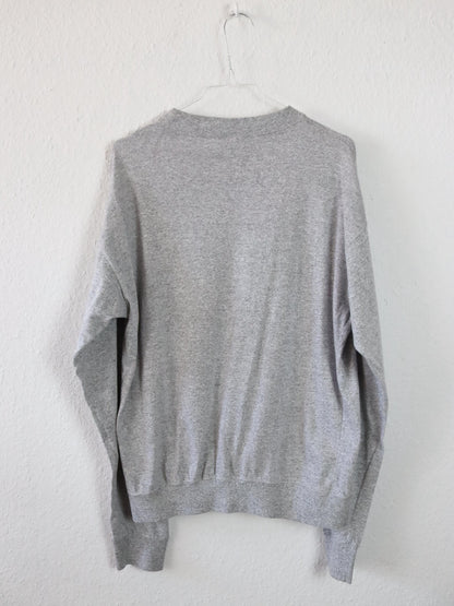 Vintage 80er 90er CHAMPION Longsleeve Shirt graumeliert L