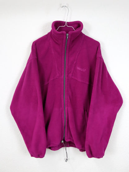 Vintage 80er 90er BAILO Fleecejacke Stehkragen Reißverschluss Polartec pink L