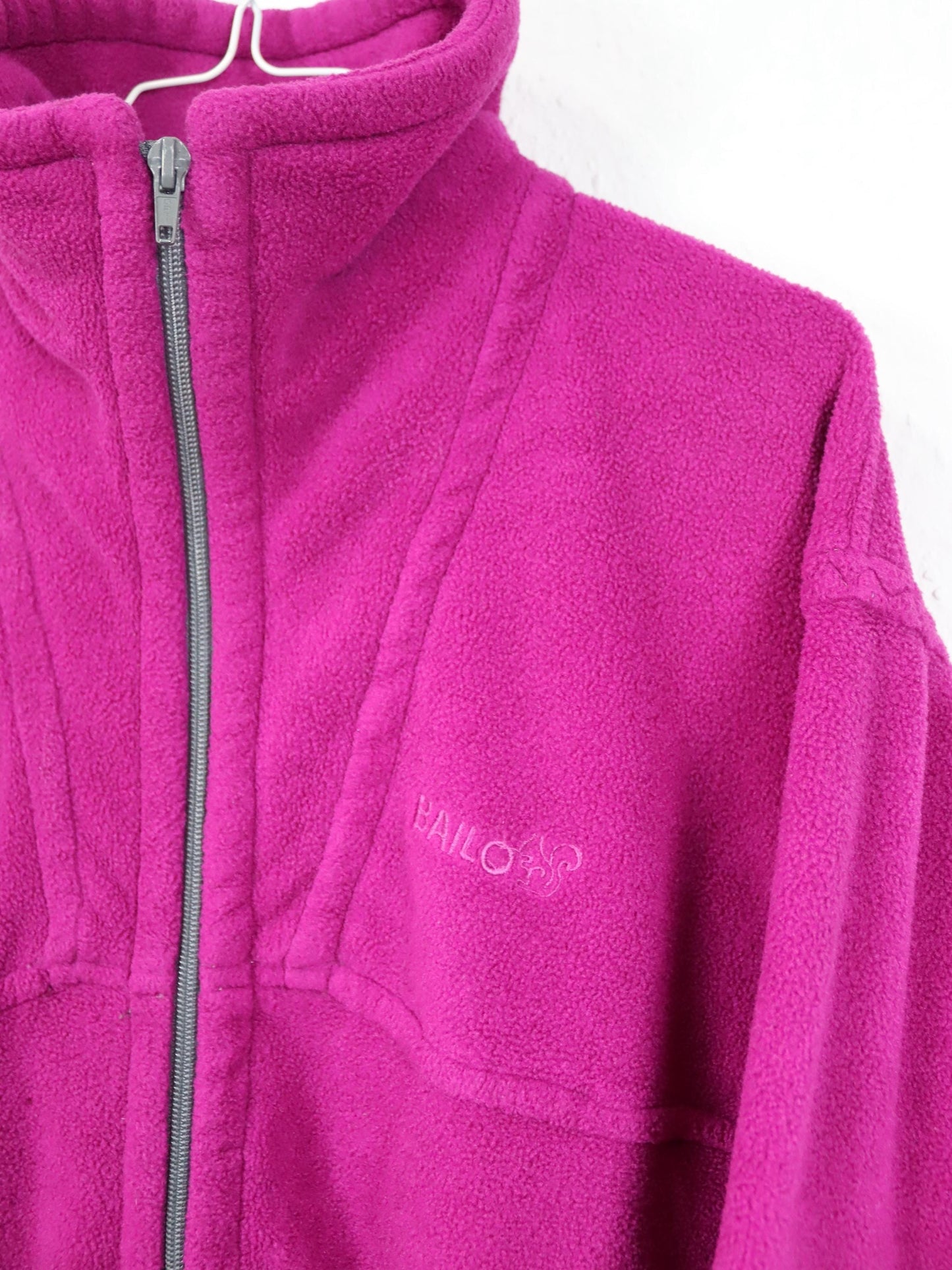 Vintage 80er 90er BAILO Fleecejacke Stehkragen Reißverschluss Polartec pink L