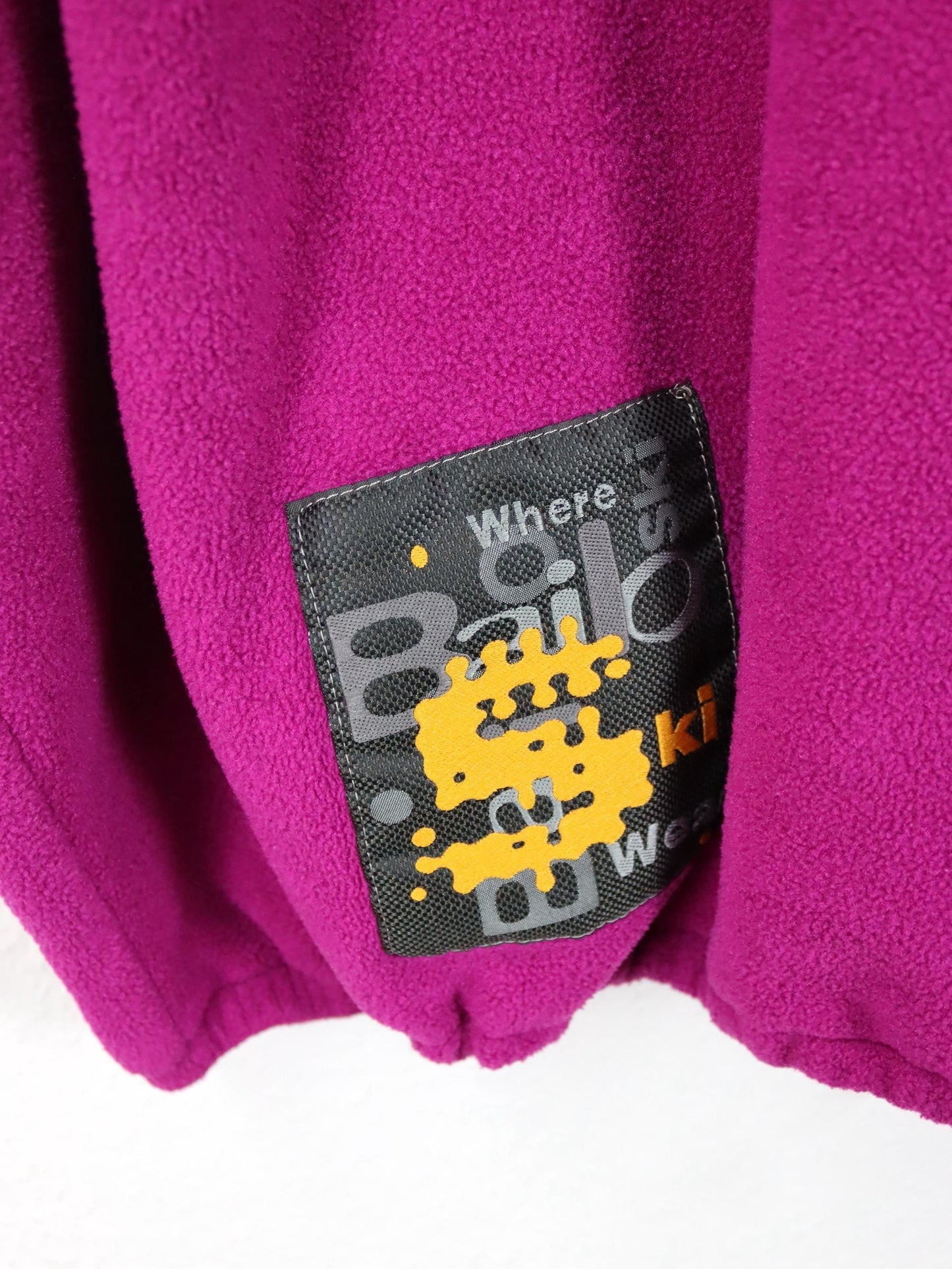 Vintage 80er 90er BAILO Fleecejacke Stehkragen Reißverschluss Polartec pink L