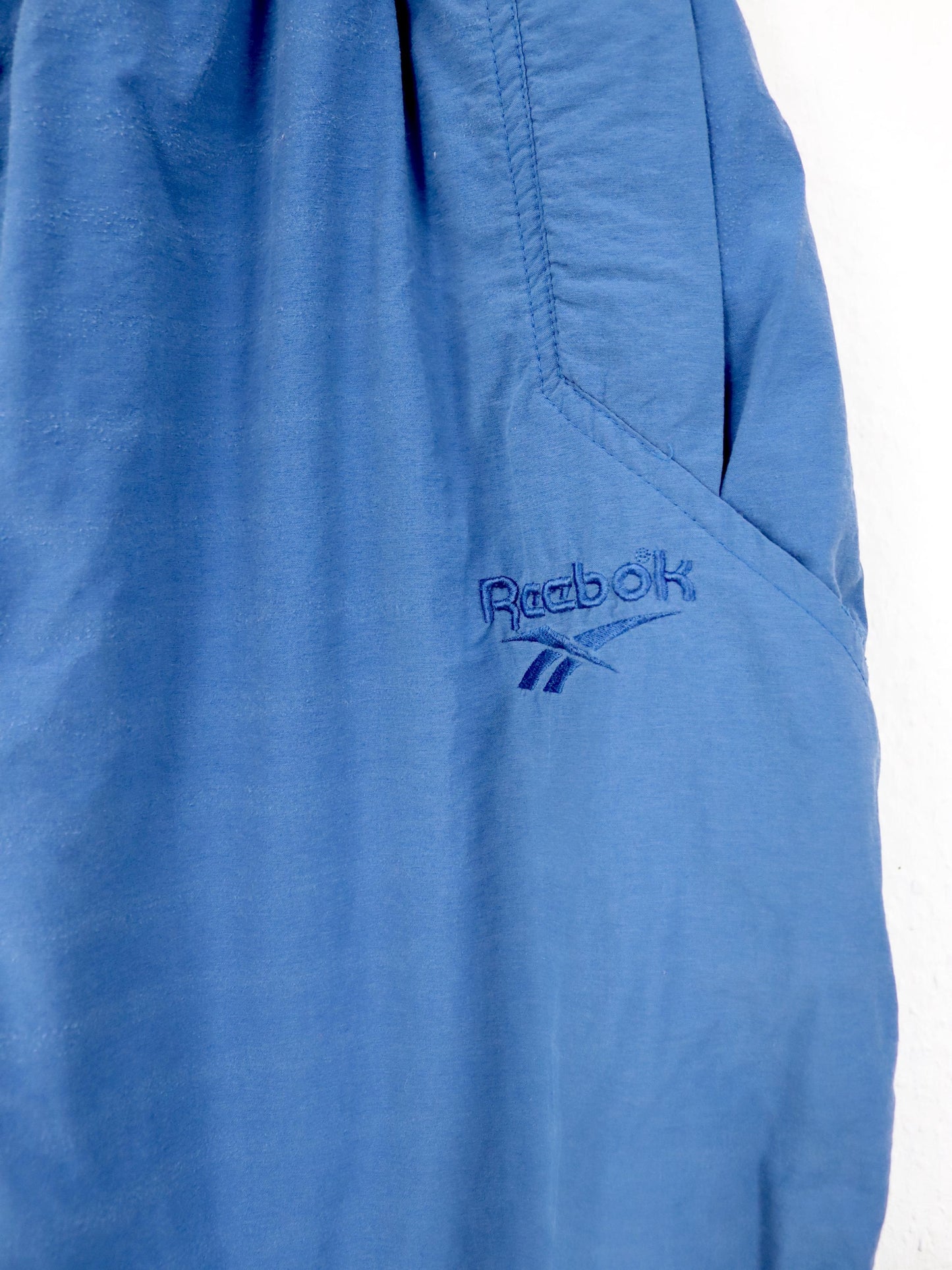 Vintage 80er 90er REEBOK Jogginghose Trainingshose Reißverschluss blau L