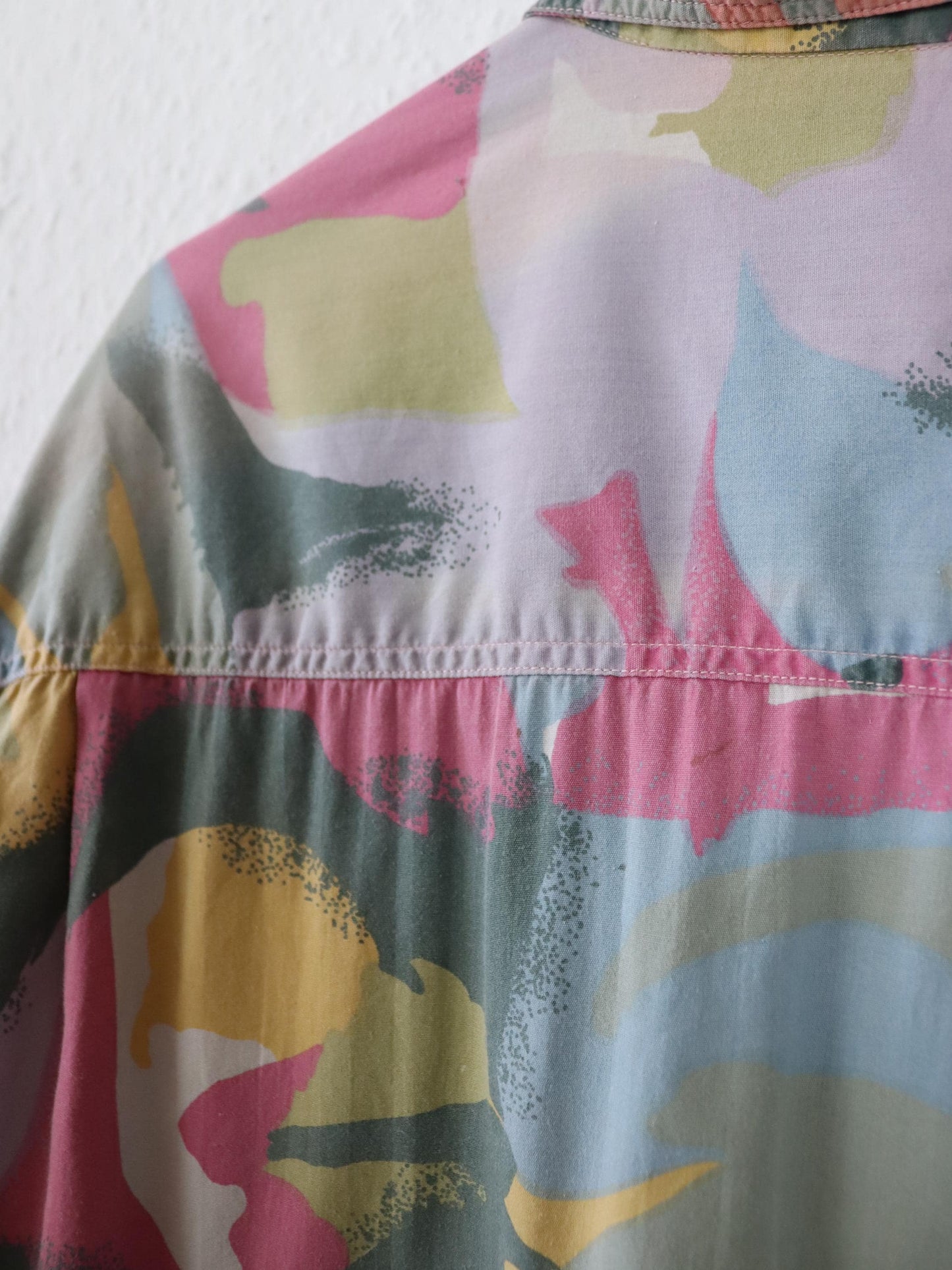 Vintage 80er 90er Hemd langarm crazy pattern bunt L