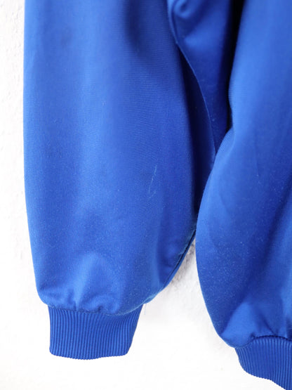 Vintage 80er 90er ADIDAS Trainingsjacke Stehkragen türkis blau lila Reißverschluss D4 S/M