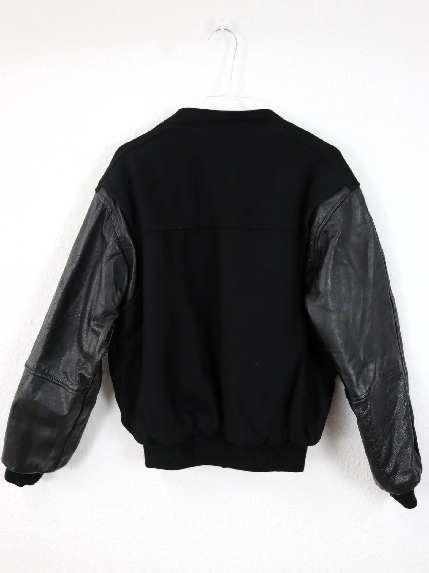 Vintage 80er 90er CHAAC NASSA College Jacke Bomberjacke Leder S