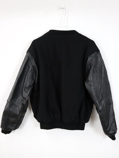 Vintage 80er 90er CHAAC NASSA College Jacke Bomberjacke Leder S