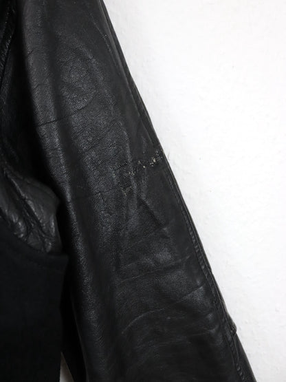 Vintage 80er 90er CHAAC NASSA College Jacke Bomberjacke Leder S