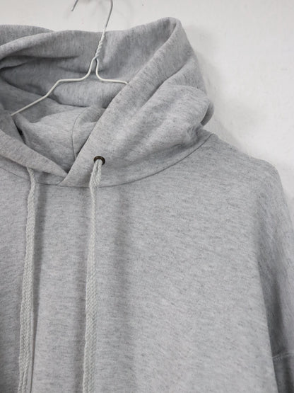 Vintage 90er Y2k FRUIT of the LOOM Hoodie Pullover Kapuze grau meliert XL