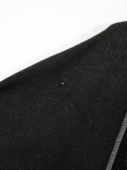 Vintage 80er 90er ADIDAS Poloshirt kurzarm schwarz grau D5 S/M