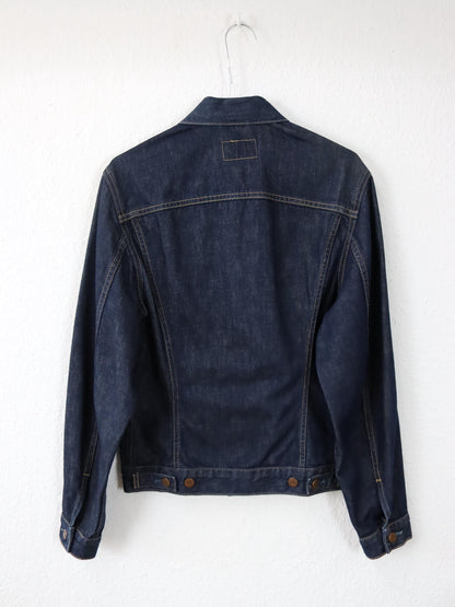 Vintage 80er 90er LEVIS Jeansjacke Denim dunkelblau Deadstock M