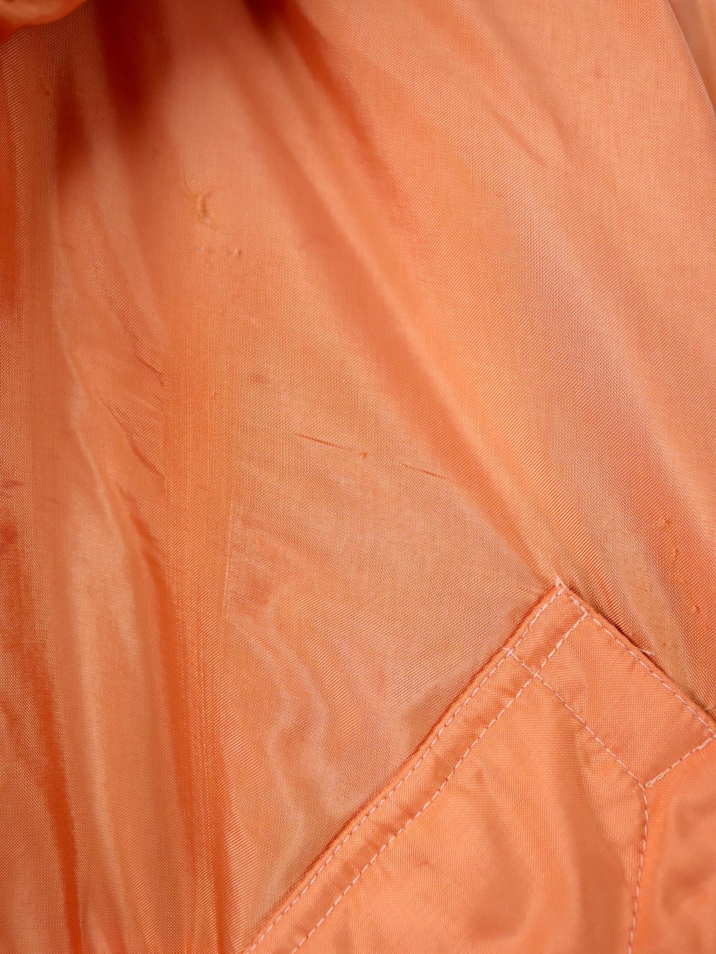 Vintage 80s 90s BELFE winter jacket lined orange black hood 42 L