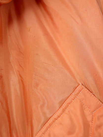 Vintage 80s 90s BELFE winter jacket lined orange black hood 42 L