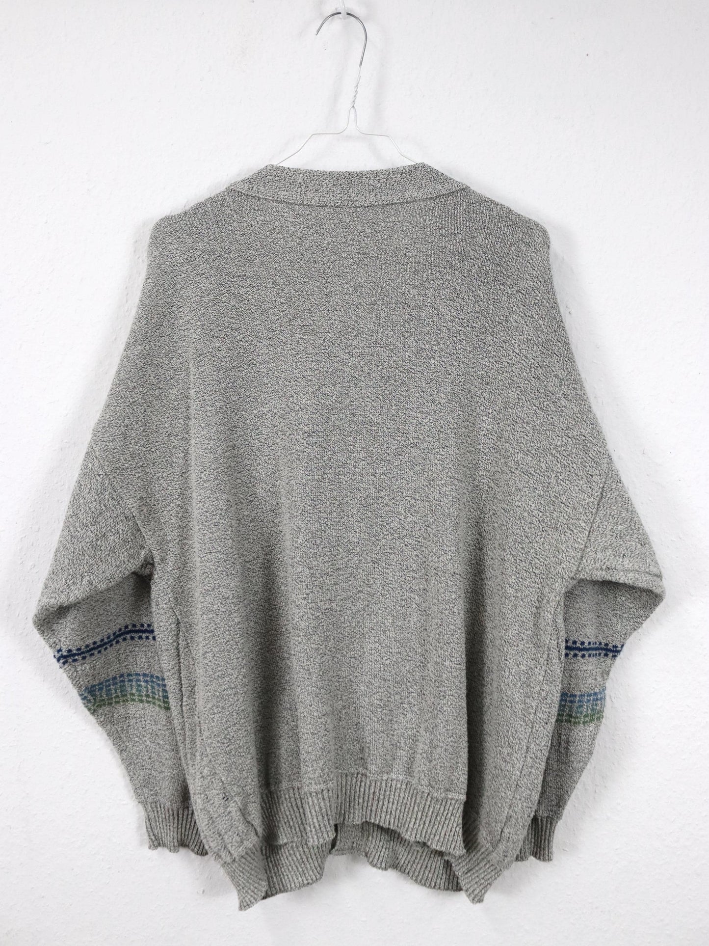 Vintage 80er 90er GIOS Cardigan Strickjacke gemustert 52 L