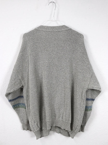 Vintage 80er 90er GIOS Cardigan Strickjacke gemustert 52 L