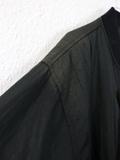 Vintage 80s 90s NAF NAF Blouson Bomber Jacket Embroidery Lightly Lined Black L