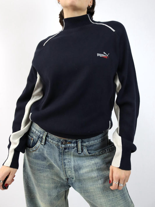 Vintage 90er 00er Y2k PUMA Strickpullover Pullover S