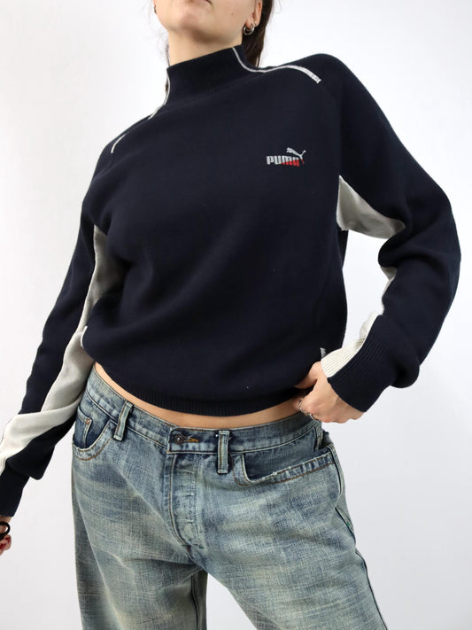 Vintage 90er 00er Y2k PUMA Strickpullover Pullover S