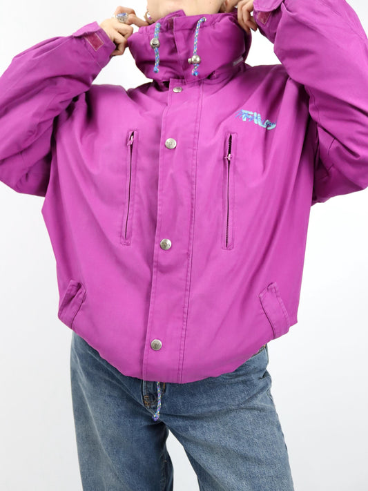 Vintage 80er 90er FILA Magic Line 3 in 1 Winterjacke Jacke gefüttert XXL