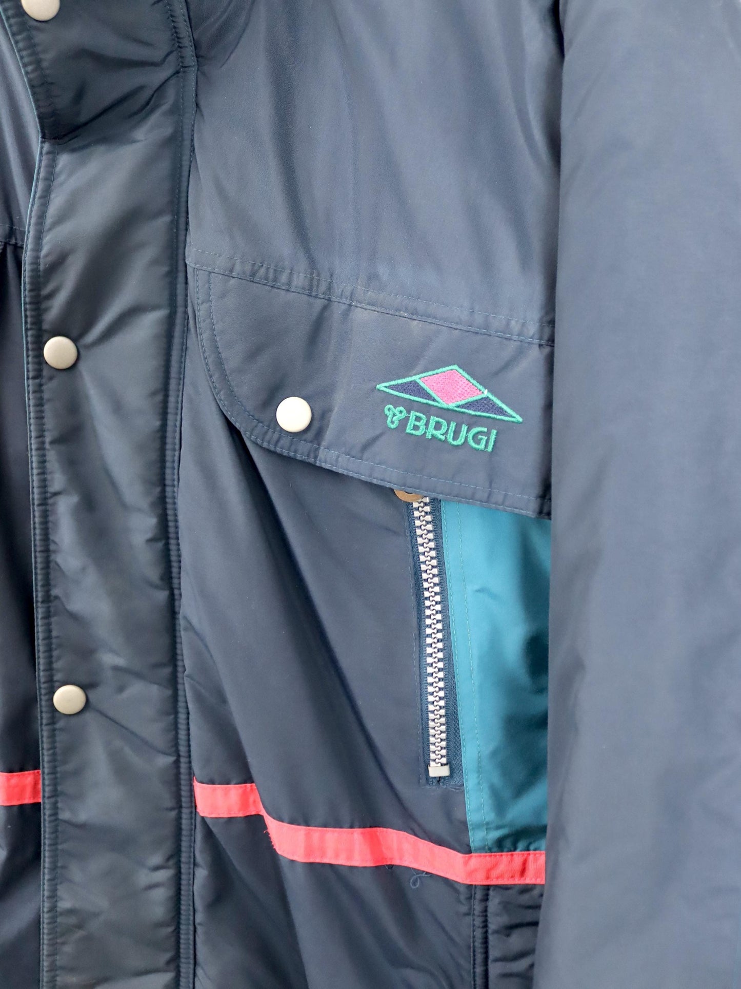 Vintage 80s 90s BRUGI Ski Jacket Winter Jacket Lined 54 XXL