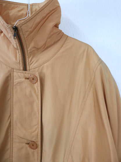 Vintage 80er 90er SORPASSO Mantel Parka leicht gefüttert apriko L