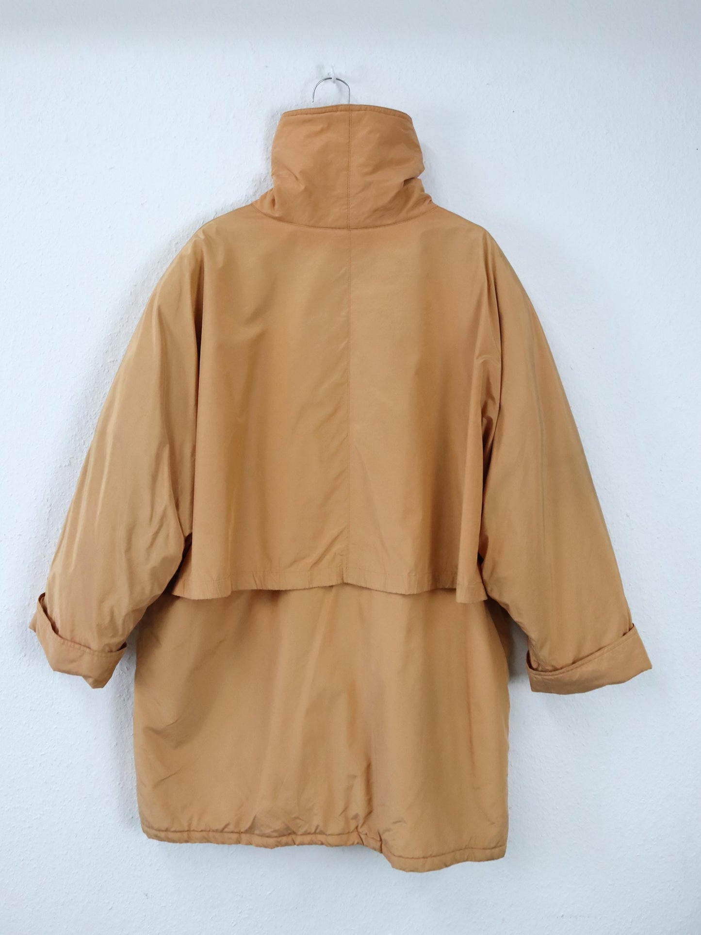 Vintage 80er 90er SORPASSO Mantel Parka leicht gefüttert apriko L