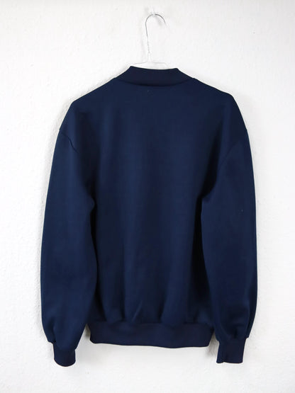 Vintage 80s 90s ADIDAS Track Jacket dark blue white D6 M