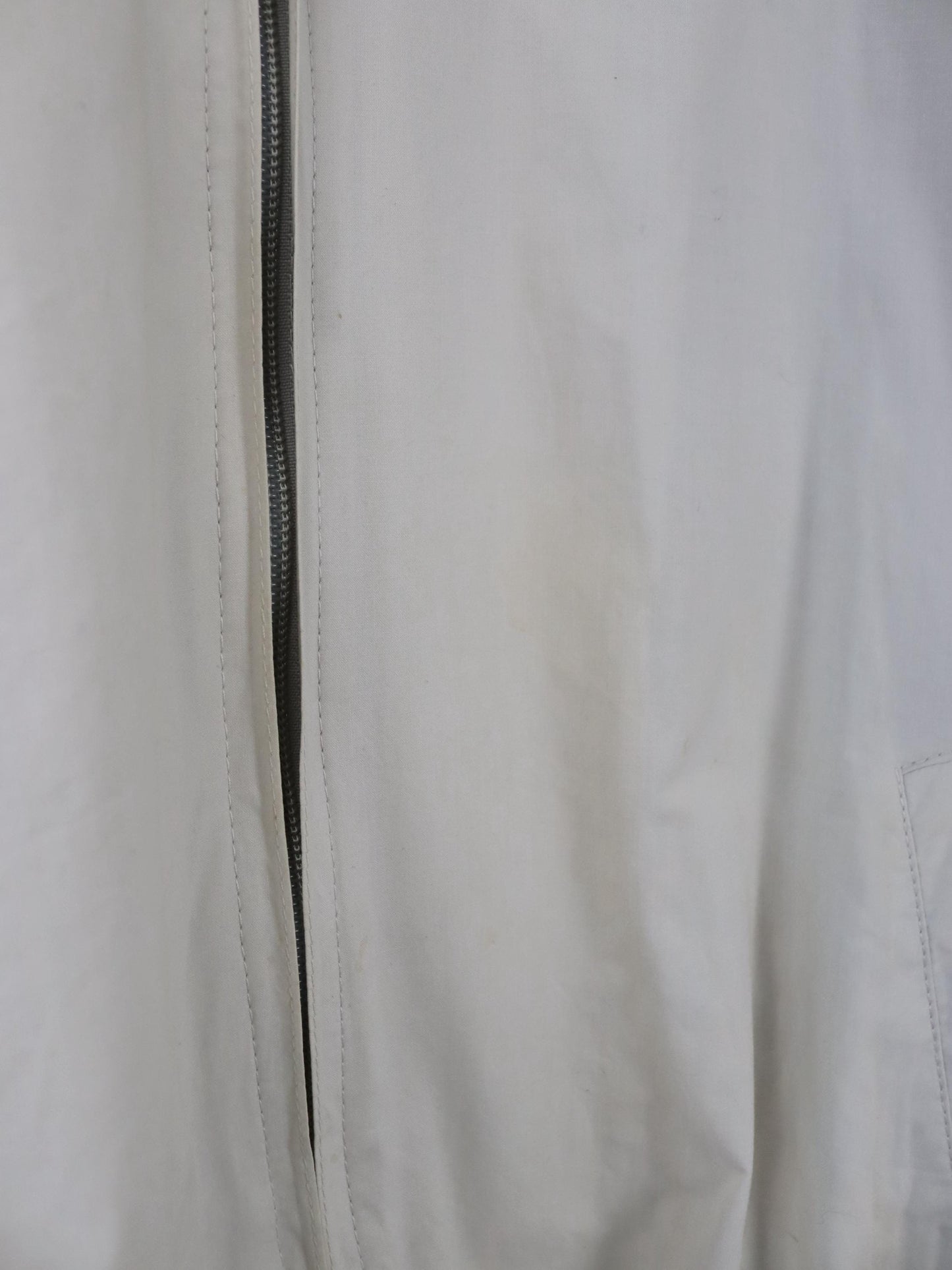 Vintage 80er 90er Bomberjacke leichte Jacke Blouson cremeweiß beige M