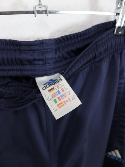 Vintage 90er 00er Y2k ADIDAS Trainingshose Jogginghose dunkelblau beige D6 M