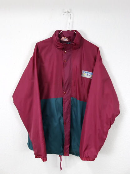 Vintage 80er 90er SIMIANI Regenjacke windbreaker doppellagig L