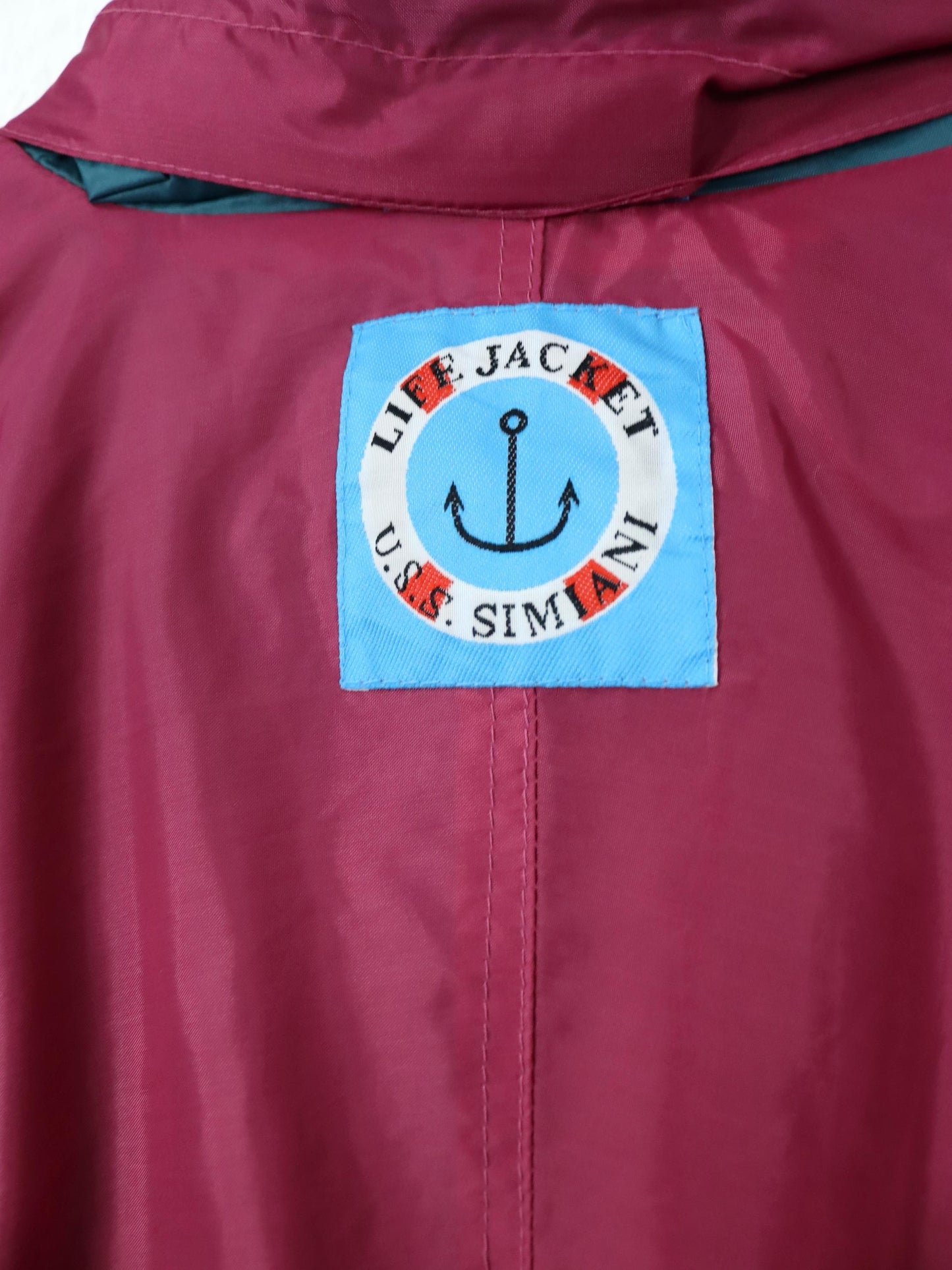 Vintage 80er 90er SIMIANI Regenjacke windbreaker doppellagig L