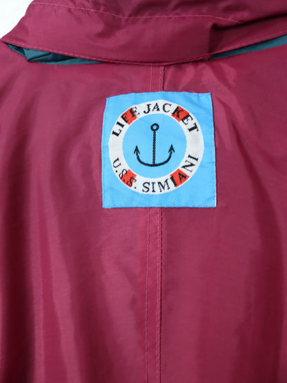 Vintage 80er 90er SIMIANI Regenjacke windbreaker doppellagig L