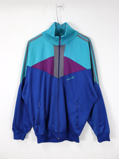 Vintage 80er 90er ADIDAS Firebird Trainingsjacke Stehkragen D5 38/40