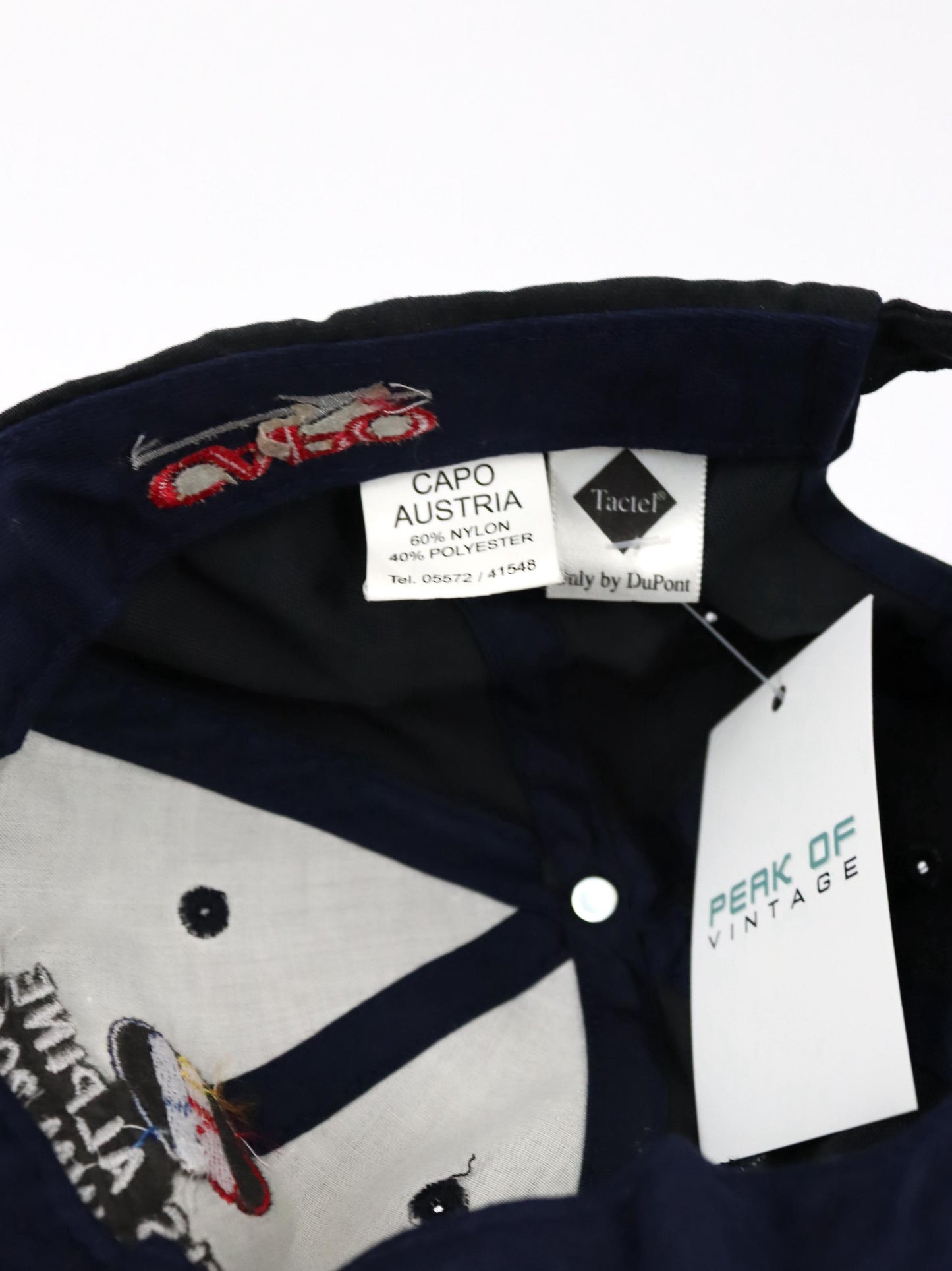 Vintage 90er 00er Y2k TACTEL Capo Austria Cap Mütze FIS Alpine Ski WM 2001 One Size