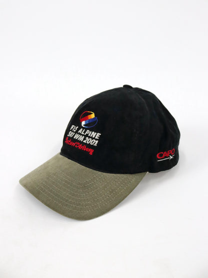 Vintage 90er 00er Y2k TACTEL Capo Austria Cap Mütze FIS Alpine Ski WM 2001 One Size