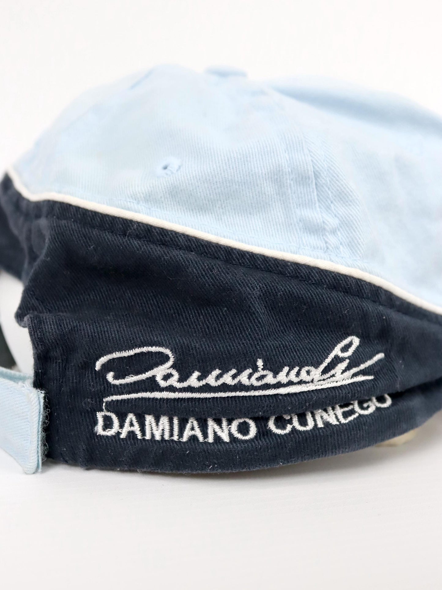 Vintage 90er 00er Y2k N.C.P. Merchandise Cap Mütze blau schwarz WM Cycling 2004 Verona Bardolino One size