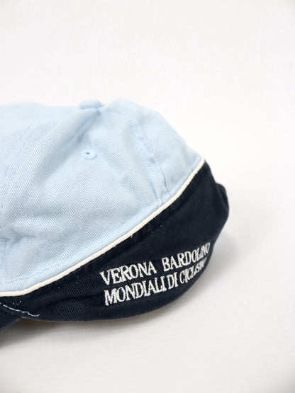 Vintage 90er 00er Y2k N.C.P. Merchandise Cap Mütze blau schwarz WM Cycling 2004 Verona Bardolino One size